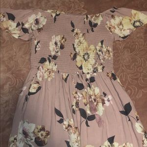 NEW! Pink Mauve Floral Dress